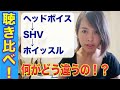 3大高音発声ききくらべ★通常発声とホイッスル発声の大きな違い【ボイトレ】