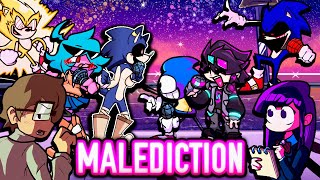 Malediction But Every Turn A Different Character Sings Fnf Vs Sonic.exe Everyone Sings It