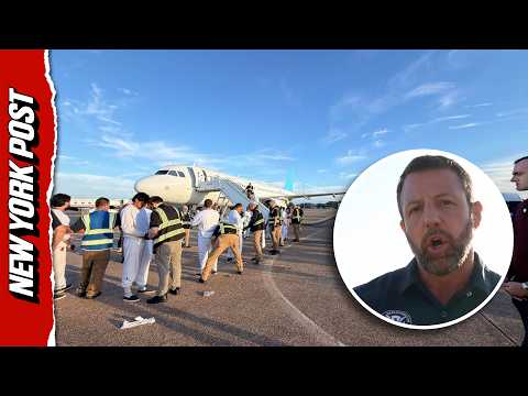 Secretary Mullin Loads Illegal Migrants Into Deportation Planes Leaving Louisiana