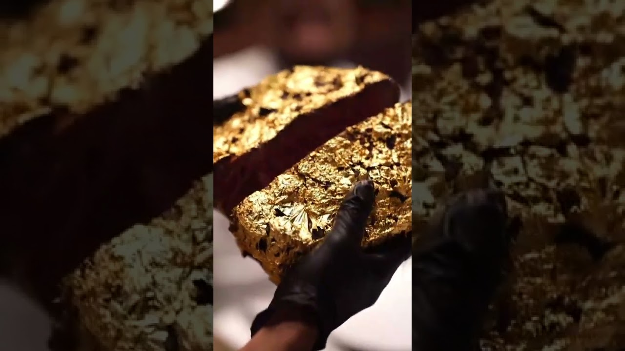 Gold steak 🥩 || Salt bae official