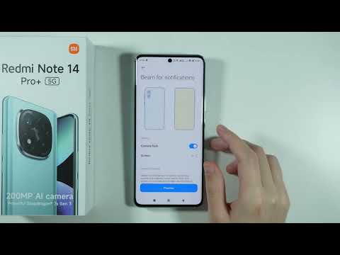 Redmi Note 14 Pro 5G كيفية تفعيل إشعارات الفلاش Beam For Notifications