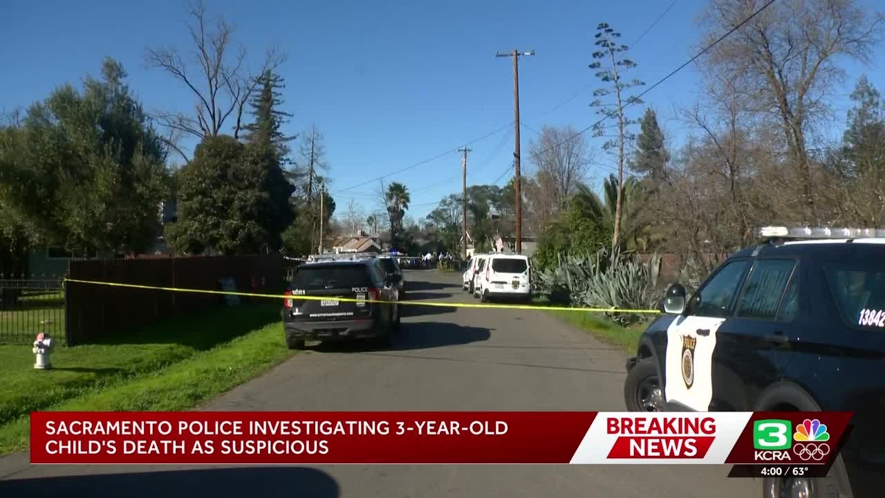 Sacramento police investigate suspicious death of a 3-year-old at a home