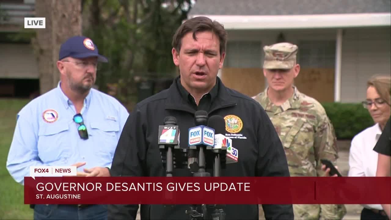 Governor Ron DeSantis gives update on Hurricane Relief Efforts - YouTube