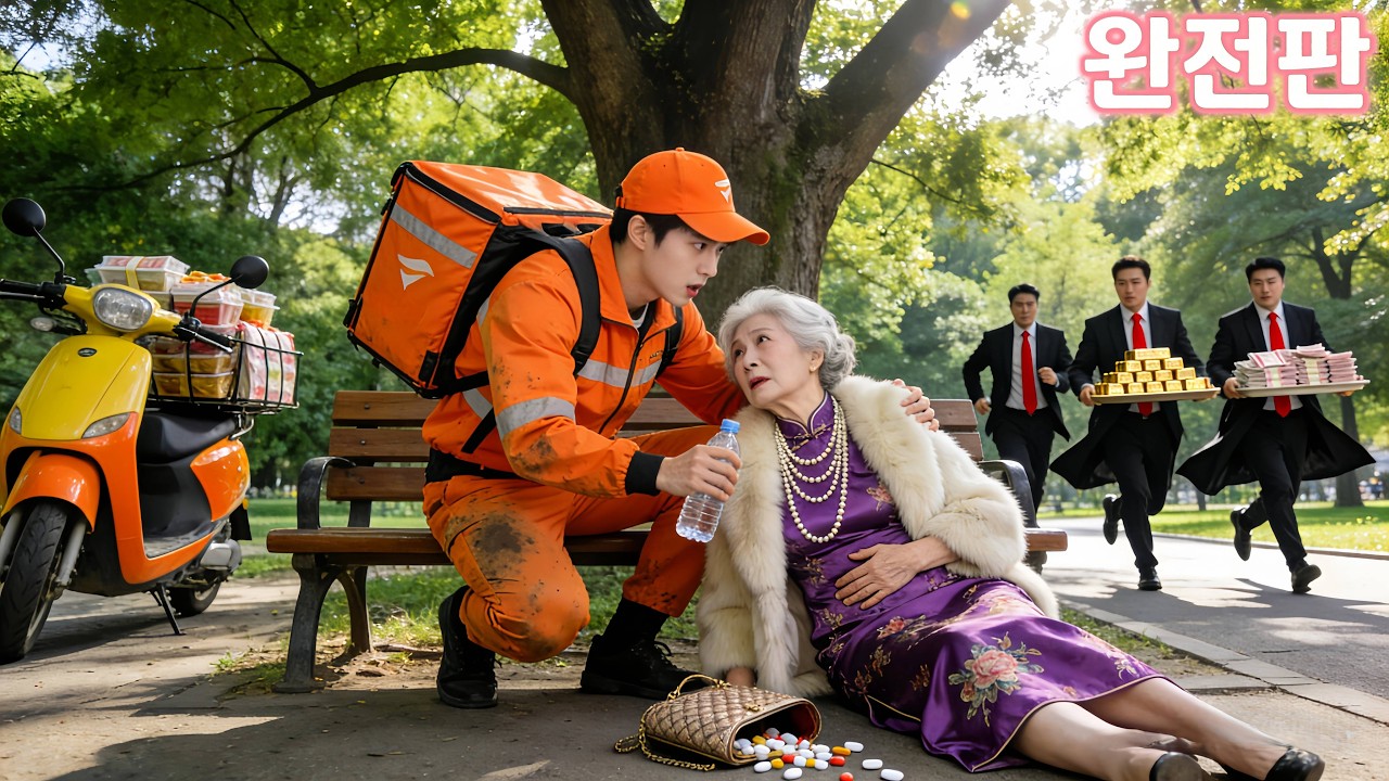 착한 배달원이 쓰러진 할머니를 구했을 뿐인데… 알고 보니 재벌 CEO 집안의 사랑 테스트?! 그 자리에서 손주사위 확정, 인생 역전 엔딩!!!