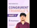 Congruent Triangles Part 1 : 9th Class Mathematics : AK Institute of Education #shorts
