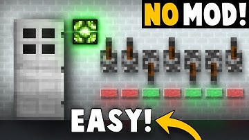EASIEST Pass Code Lock For Your Door! - Minecraft Tutorial