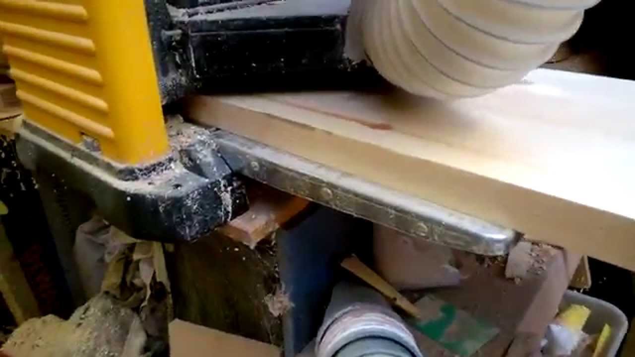 Dewalt DW733 Planer Thicknesser & Scheppach extractor YouTube
