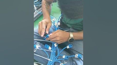 Panduit cabling system how to termination Module jack rj45