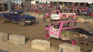 Mitchell Fair Demolition Derby 2018 | Trucks Heat 1