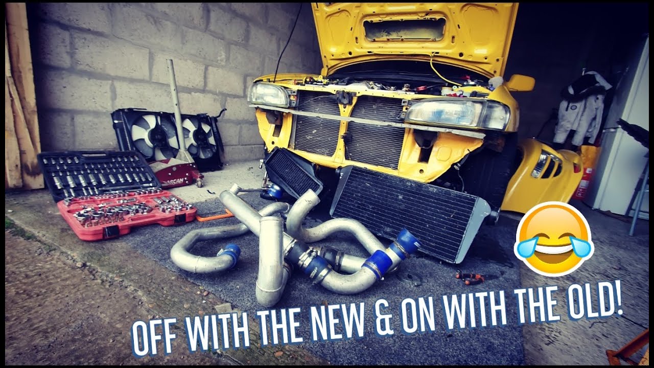 1993 Subaru Impreza V1 WRX Original Top Mount Intercooler INSTALL