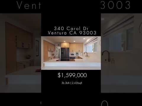 340 Carol Drive, Ventura, CA home video tour