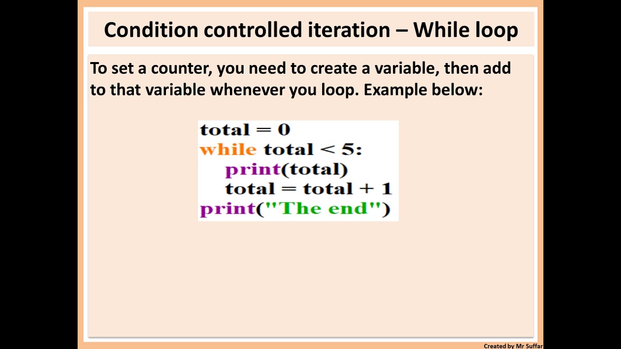 While loop theory - part 1 - YouTube