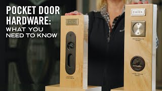 Emtek Pocket Door Hardware Comparison (Mortise vs. Tubular)  Available at Kuiken Brothers