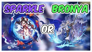 SPARKLE VS BRONYA, WHO'S BETTER??? ft. Jingliu Quick Damage Comparison - Honkai Star Rail