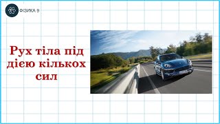 картинка: Рух тіла під дією кількох сил (розв'язування задач)