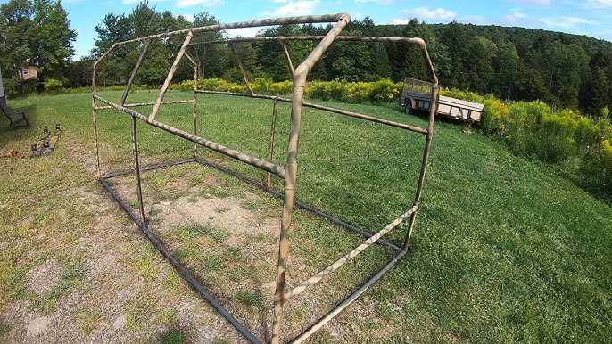 Building a DIY $100 PVC Homemade DUCK Hunting Blind CHALLENGE!!! 