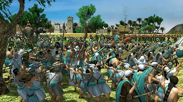 0 A.D. 4v4 | HUGE Battles on Choke Point Map