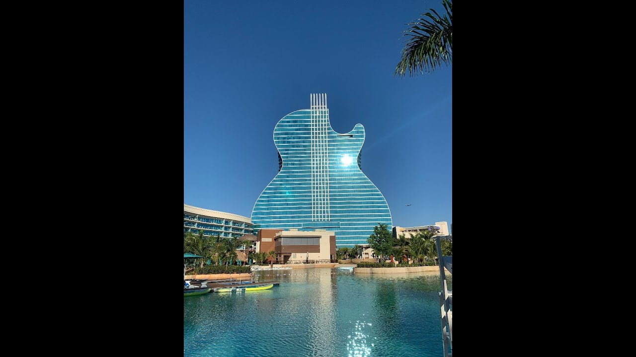 Seminole Hard Rock Guitar Hotel December 2019 pool tour YouTube