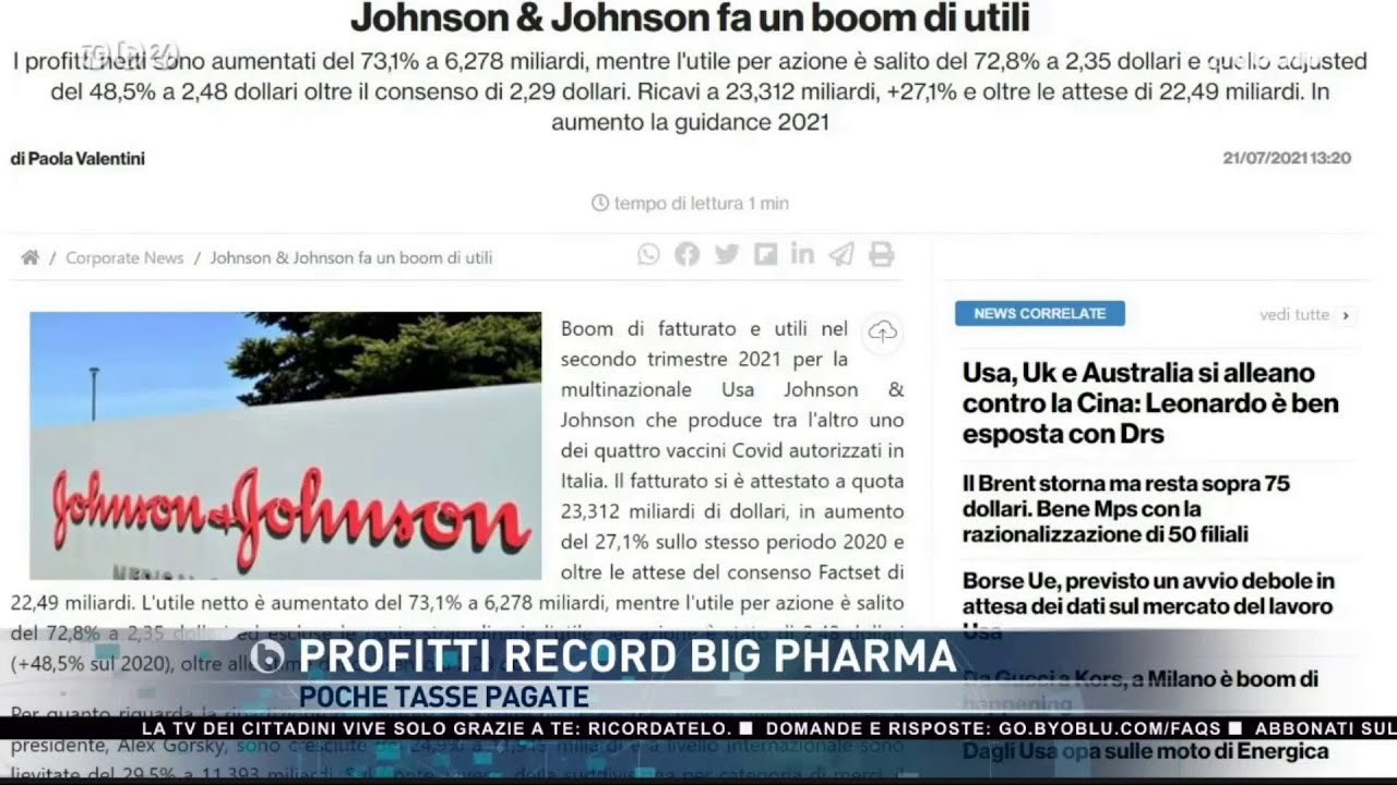 PROFITTI RECORD BIG PHARMA