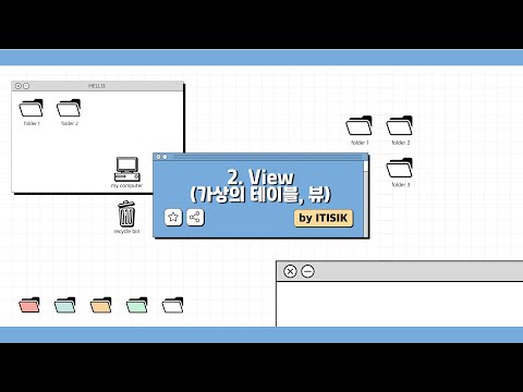 [SQLD 야매강의] 2강 VIEW (가상의 테이블)