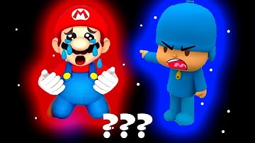12 Pocoyo & Mario Go Away & Crying Sound Variations in 45 Seconds ¤ Label