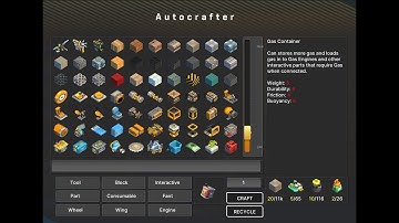 Scrap Mechanic Survival | Fant Mod 18.6 - CRAFTER SEARCHBAR - Custom Craftbot GUI / Autocrafter