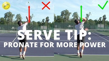 Tennis Serve Tip: How To Pronate For More Power