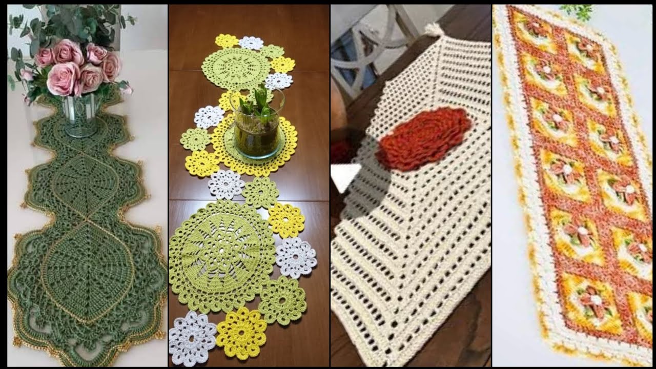 Elegant outstanding gorgeous crochet pattern of table cover designs ideas 