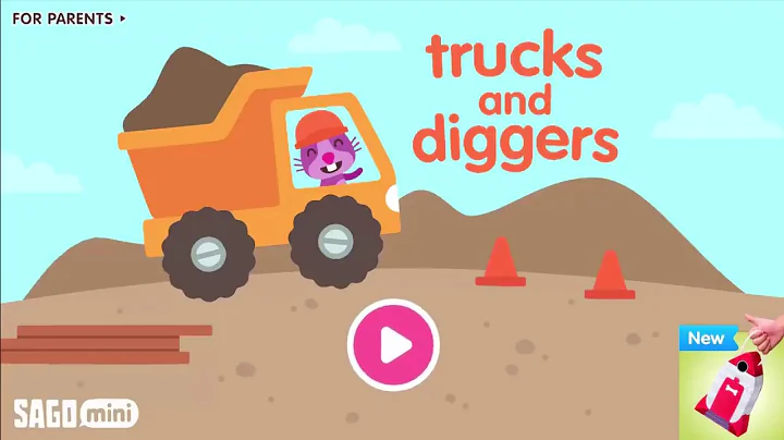 Sago Mini Trucks Diggers 🔨 Sago Sweet Home Fun Build 🔨 Construction Building Games For Kids