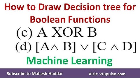 2. How to build a decision Tree for Boolean Function | Machine Learning by Mahesh Huddar mp4