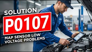 HOW TO FIX P0107 OBD II ERROR CODE - Map Sensor Low Voltage Problems
