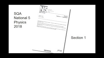 SQA National 5 Physics 2018 - Paper 1