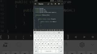 Run c# code on android device screenshot 1