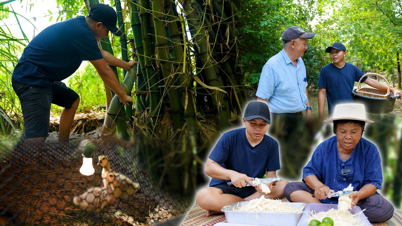 พามชมสวนที่พัทยา พร้อมเก็บหน่อไม้สดๆจากสวนมาทำหน่อไม้ส้ม | อร่อยนัวร์