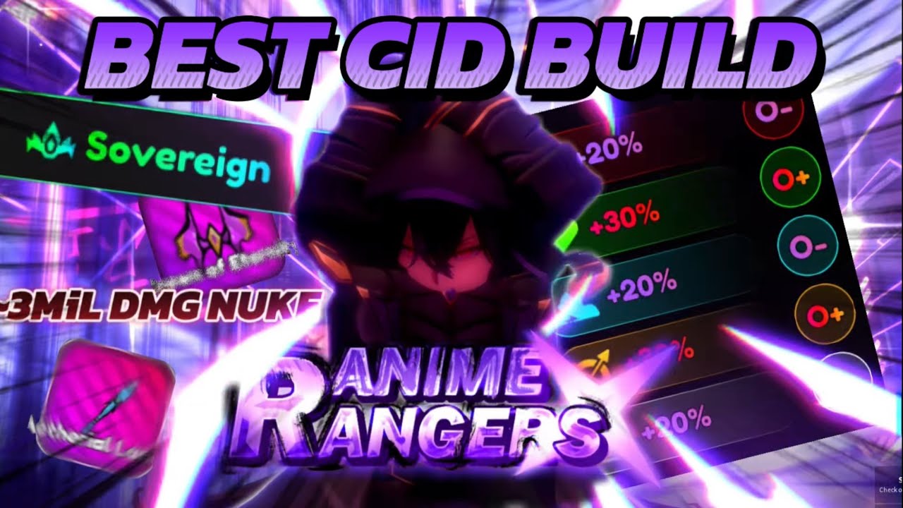 *OP* 3MIL DMG NUKE CID SHADOW Build Is BROKEN in Anime Rangers X !?!? | Roblox