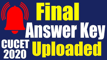 Final Answer Key of CUCET released on 30th September for UG - UIQP01 & UIQP02 | CUCET 2020 Exam