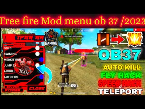 Free Fire Max Mod Menu Hack OB34 Update Today,100% Rank+Fly+Vbadge