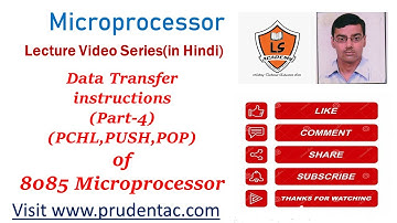 Data Transfer Instructions in 8085 microprocessor(Part 4)