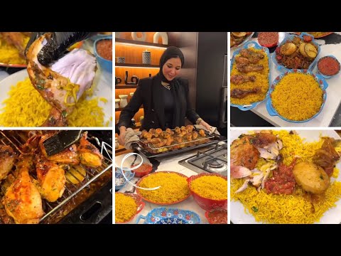 احلي وصفة في التاريخ هتخليكي تعملي أطعم و أسهل دبابيس فراخ مشويه مع خضار و رز بسمتي خطييييير