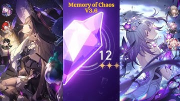 NEW Memory of Chaos Floor 12 (3 Stars) E0S1 THE HERTA & E0S1 CASTORICE | Honkai: Star Rail 3.6
