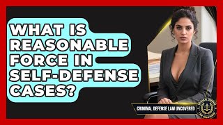 What Is Reasonable Force In Self-defense Cases - Criminal Defense Law Uncovered