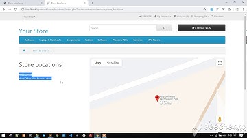OpenCart Google Map Store Locations Extension