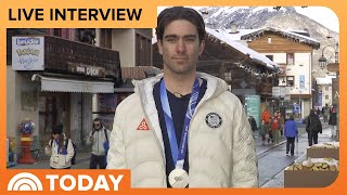 US Skier Alex Hall Talks Olympic Silver Medal Win: 'So Stoked!'