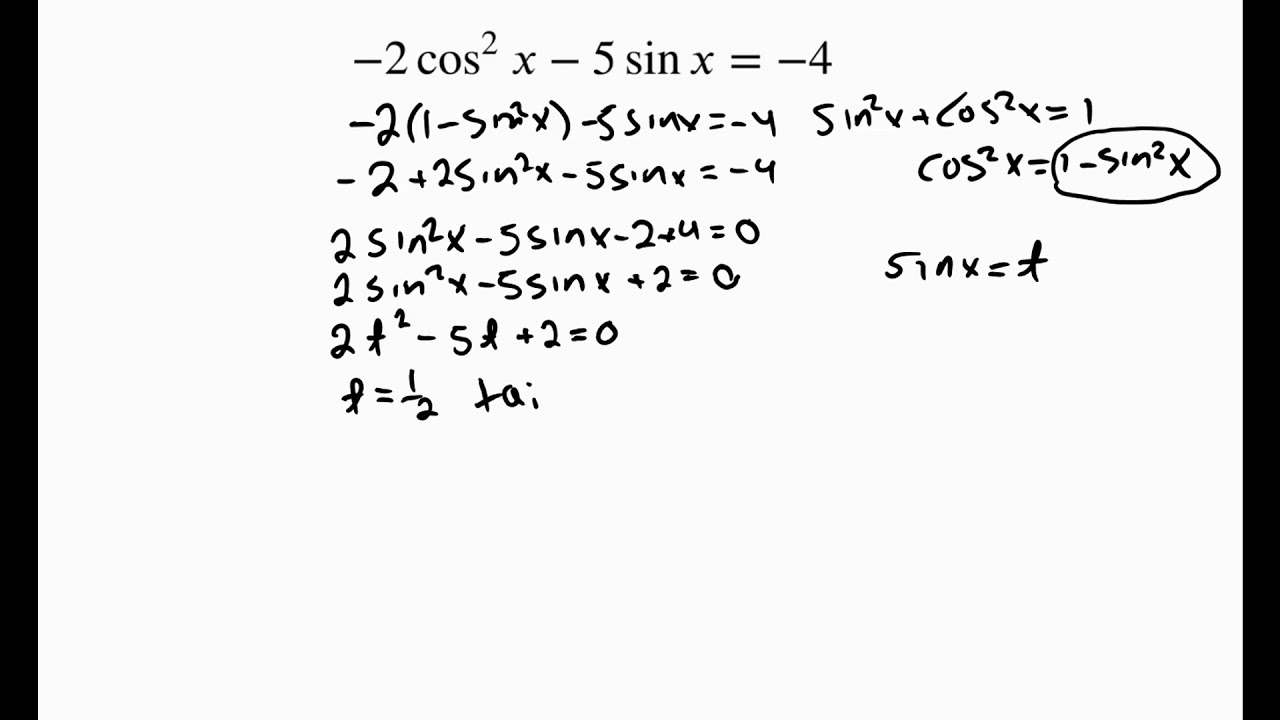 Trigonometriset yhtälöt 2