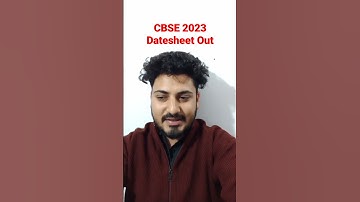 CBSE 2023 Datesheet released #cbse #datesheet