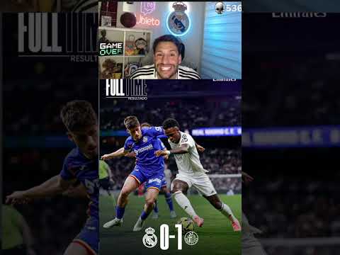El Real Madrid cae ante el Getafe #futbol #realmadridfc #ubietoo #laliga #shortsvideos