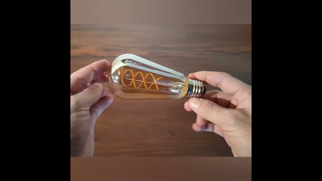 Set di lampadine eleganti in stile vintage  Luce rilassante e led a spirale