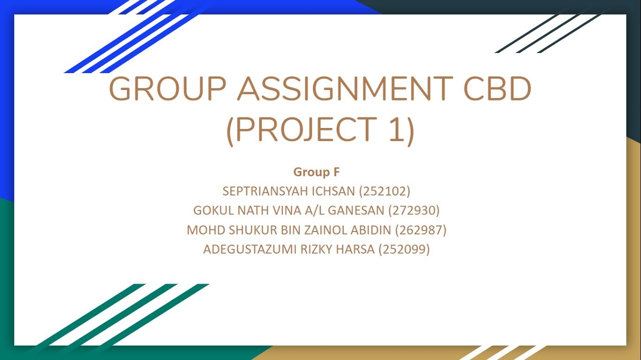 Component Based Development Group F presentation A201 - YouTube