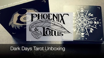 Unboxing the Dark Days Tarot