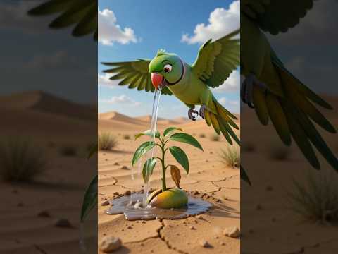 Chhoti tota Ne aam ke ped ko Bacha Liya! Cute Hindi Cartoon short video #aivideo #shorts #cartoon
